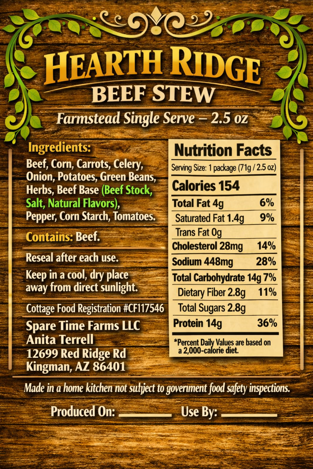 Hearth Ridge Beef Stew