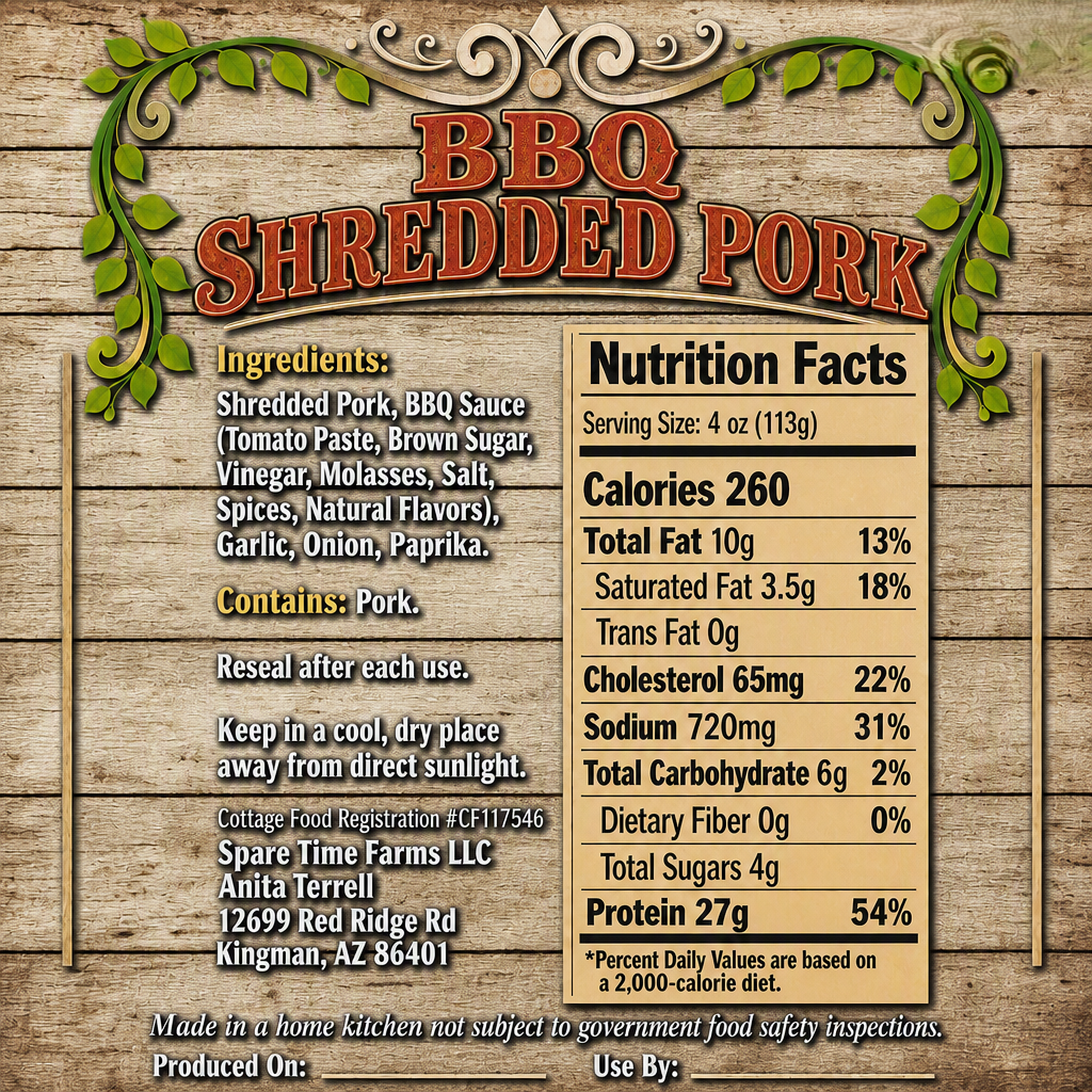 Hearth Ridge BBQ Pulled Pork
