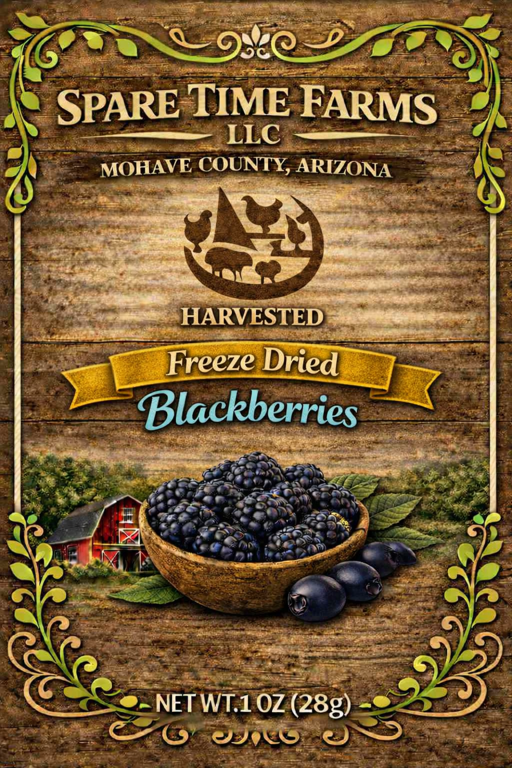 Blackberry front label