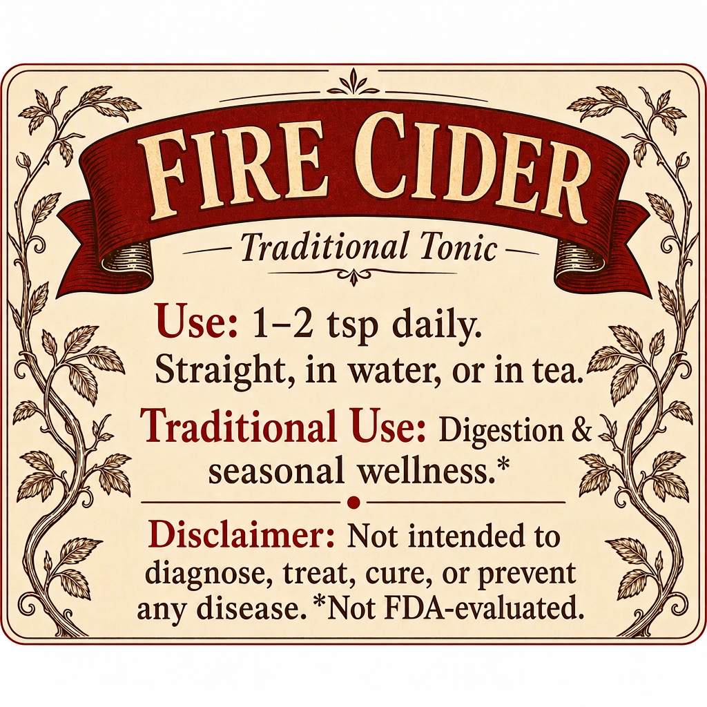 Cellar Ridge Fire Cider
