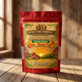 Hearth Ridge medium-heat freeze-dried salsa in a red mylar pouch