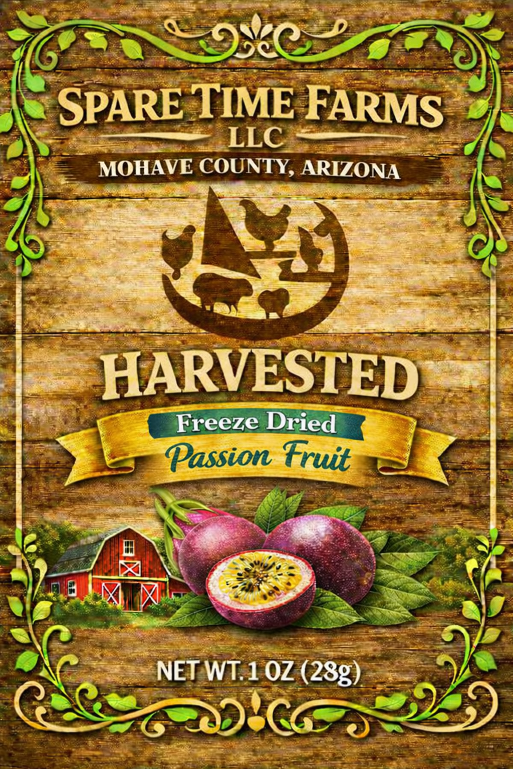 Passionfruit front label