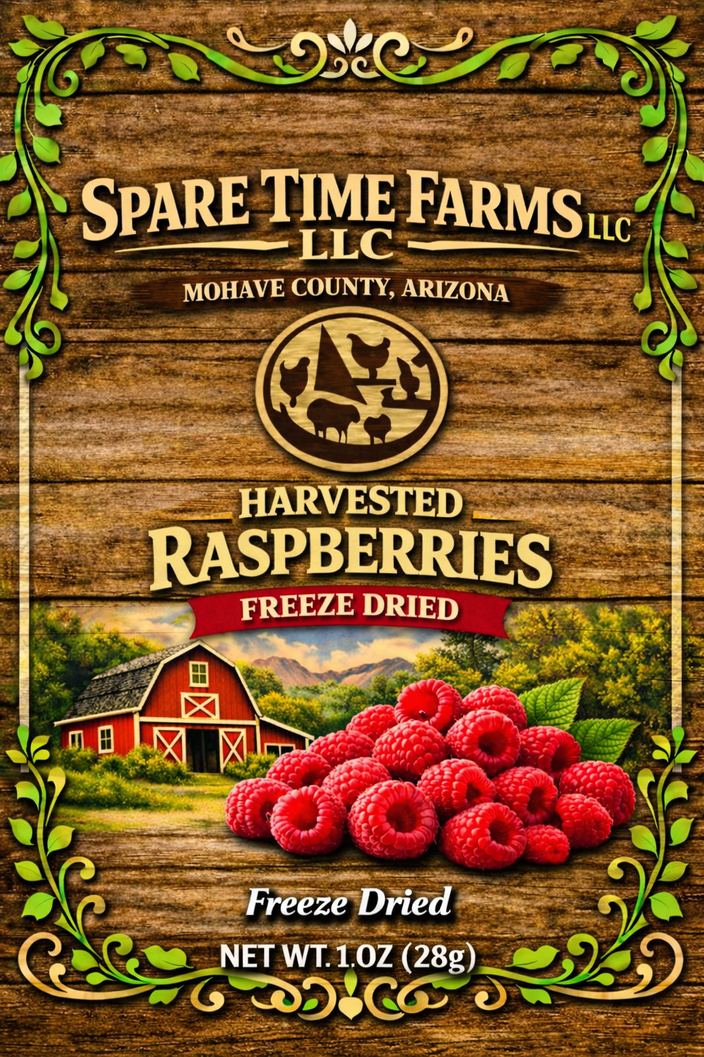 Raspberry front label